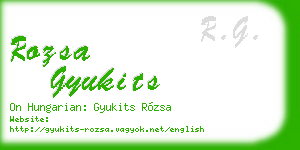 rozsa gyukits business card